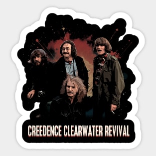 Creedence Clearwater Revival Groove Captivating Onstage Rhythms Sticker